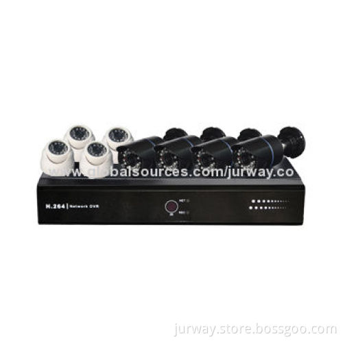 DVR Kit, Includes 1 Piece 8CH HDMI P2P DVR, 8 Cameras, 1/4" CMOS 650TVL, 3.6mm Lens, 24-piece IR-LED
